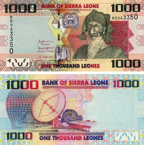 фото Сьерра-Леоне 1000 леоне 2021 UNC (P30)