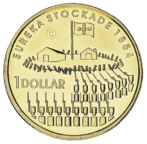 фото Австралия 1 доллар 2004 UNC 150 лет Эврикскому восстанию