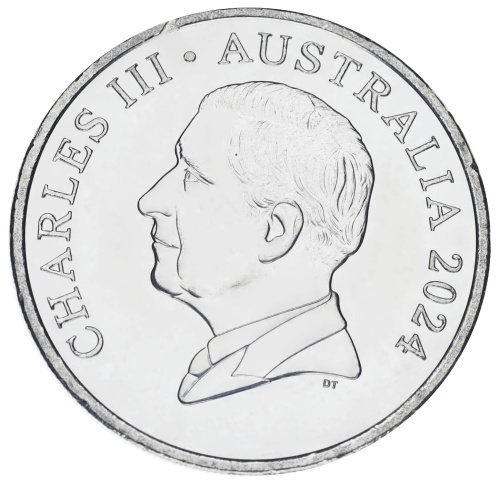 фото Австралия 20 центов 2024 UNC Чарльз (Карл) III Charles III