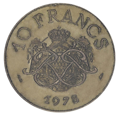 фото Монако 10 франков 1978 F-VF