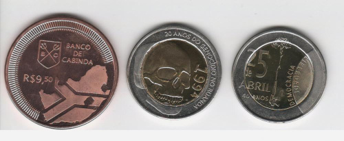 фото Ангола набор из 3 монет 2014 «Кабинда» UNC