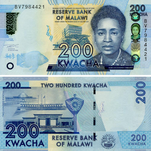 фото Малави 200 квача 2024 UNC (PW65A)