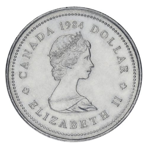 фото Канада 1 доллар 1984 F-VF 450 лет с момента открытия Гаспе