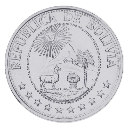 фото Боливия 1 боливиано 1980 UNC