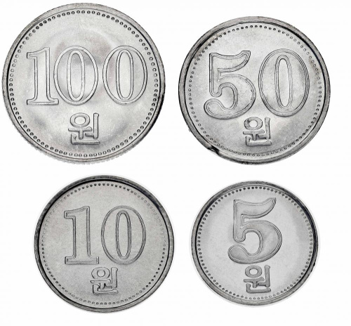 фото Северная Корея набор из 4 монет 2005 UNC