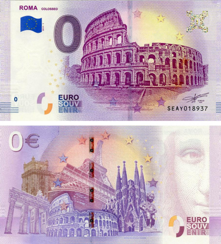 фото Италия 0 ЕВРО 2019 «Рим - Колизей» UNC