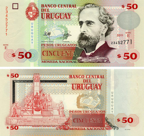 фото Уругвай 50 песо 2011 UNC (P87b)