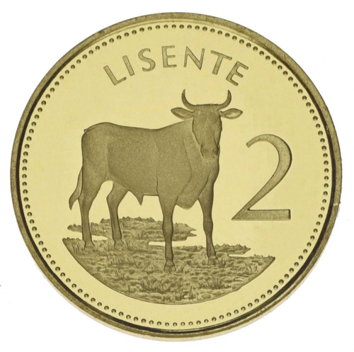 фото Лесото 2 лисенте 1980 UNC