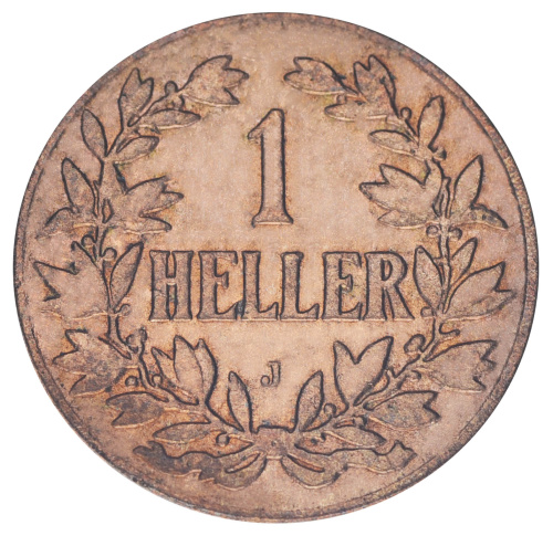 фото Германия 1 геллер 1905 F-VF Восточная Африка