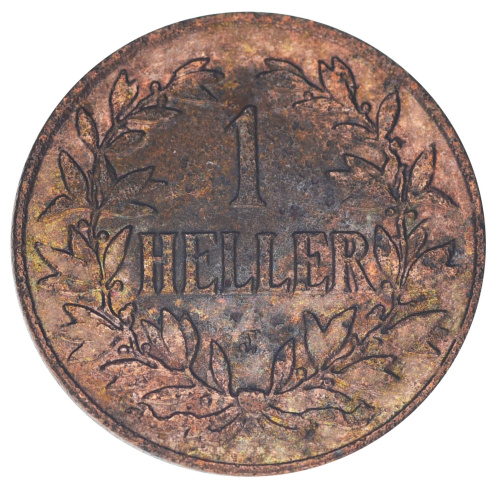 фото Германия 1 геллер 1907 F-VF Восточная Африка