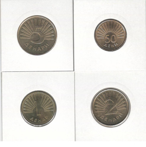 фото Македония набор из 5 монет 1993-2016 UNC
