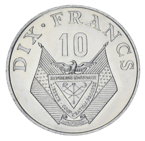 фото Руанда 10 франков 1985 UNC