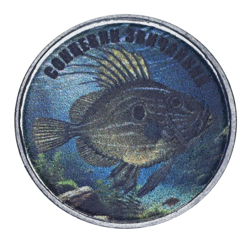 фото Украина 5 копеек UNC Рыба - Обыкновенный солнечник