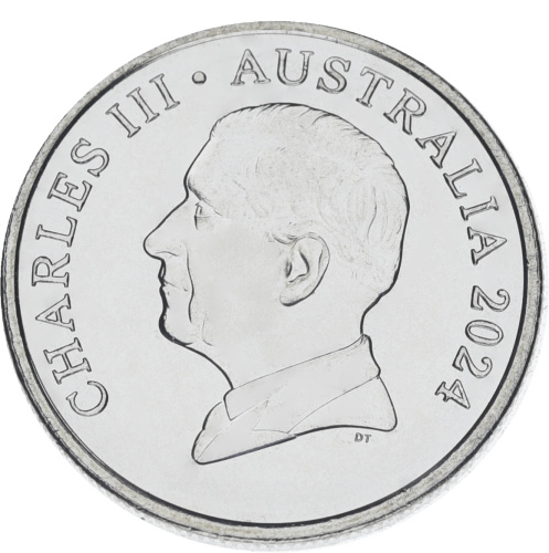 фото Австралия 5 центов 2024 UNC Charles III