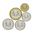 фото Сингапур набор из 5 монет 2013 UNC 5, 10, 20, 50 центов, 1 доллар