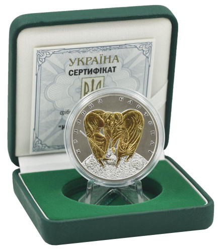 фото Украина 10 гривен 2018 Серебро Proof Копание картошки (Ag 925, унция, 31.1 грамм в чистоте)