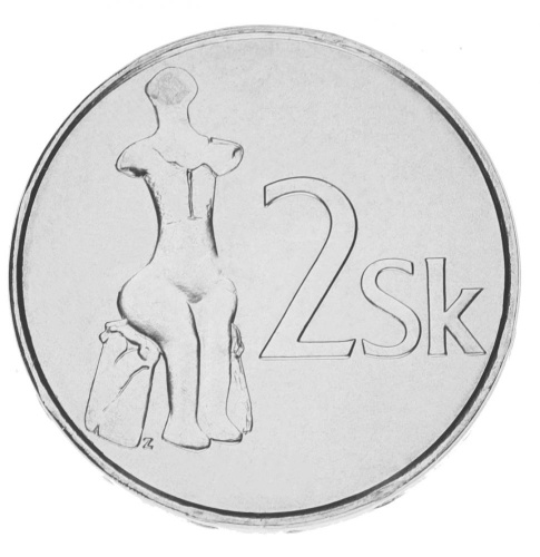 фото Словакия 2 кроны 2007 UNC