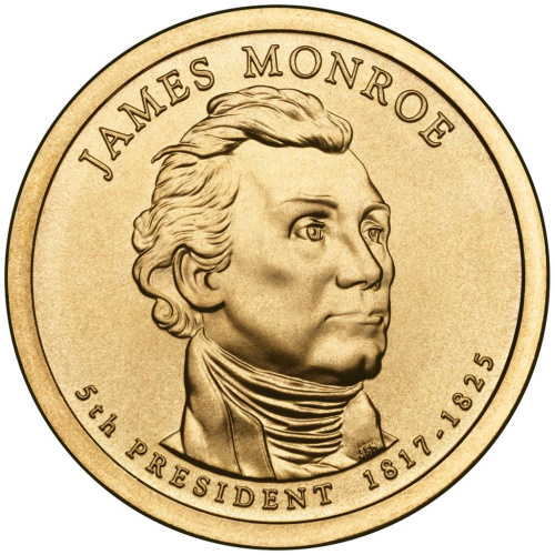 фото США 1 доллар 2008 D «5-й Президент Джеймс Монро» UNC (KM#426)