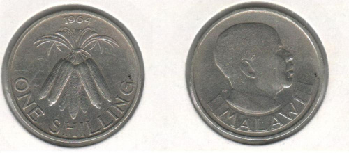 фото Малави 1 шиллинг 1964 F-VF (km#2)