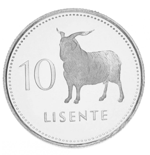 фото Лесото 10 лисенте 1980 UNC
