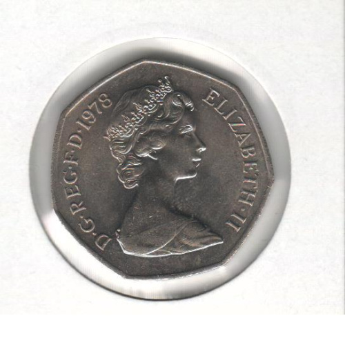 фото Великобритания 50 пенсов 1978 VF (KM#913)