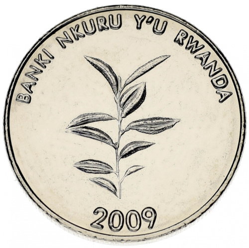 фото Руанда 20 франков 2009 UNC (KM#35)