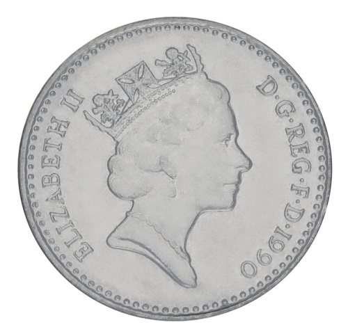 фото Великобритания 5 пенсов 1990 F-VF