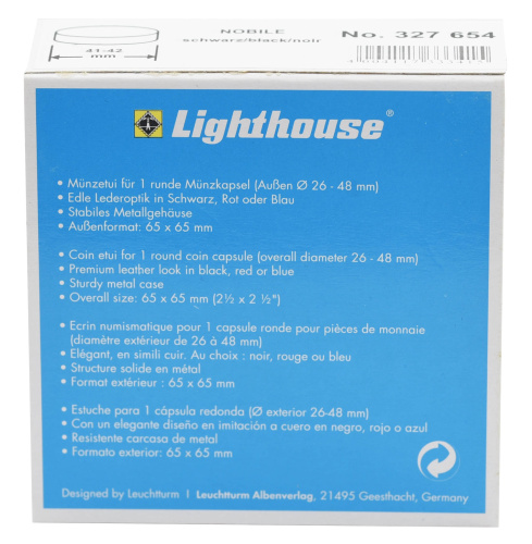 фото Футляр для монет до 42 мм черный Leuchtturm
