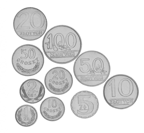 фото Польша набор из 10 монет 1981-1990 AU-UNC 10, 20, 50 грош, 1, 2, 5, 10, 20, 50, 100 злотых