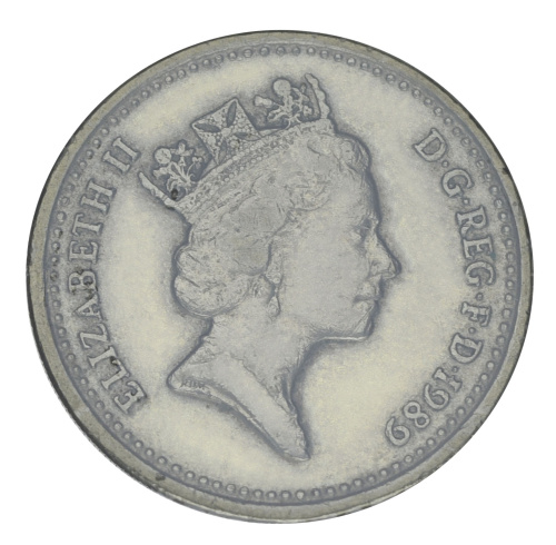 фото Великобритания 1 фунт 1989 F-VF