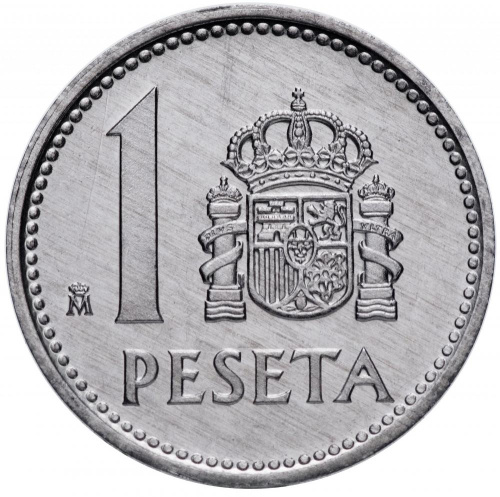 фото Испания 1 песета 1987 VF (KM#821)