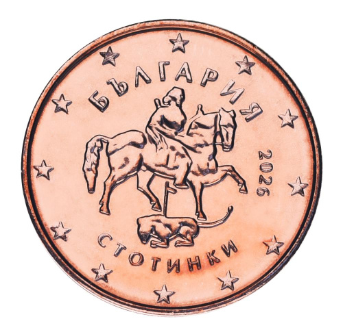 фото Болгария 2 евроцента 2026 UNC