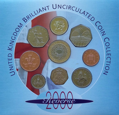 фото Великобритания набор из 9 монет 2000 «Миллениум» UNC