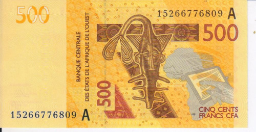 фото Западная Африка 500 франков 2012 A UNC (P119Aa)