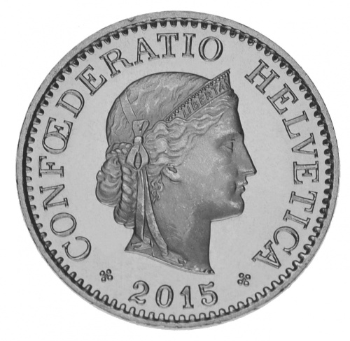 фото Швейцария 10 раппен 2015 UNC
