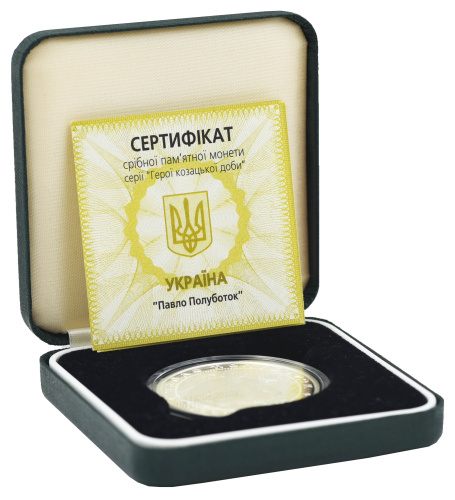 фото Украина 10 гривен 2003 Серебро Proof Павел Полуботок (Ag 925, унция, 31.1 грамм)