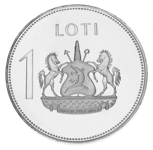 фото Лесото 1 малоти 1980 UNC