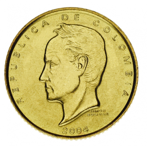 фото Колумбия набор из 5 монет 1994-2012 AU-UNC 20, 50, 100, 200, 500 песо