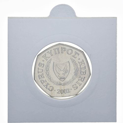 фото Кипр 50 центов 2002 UNC