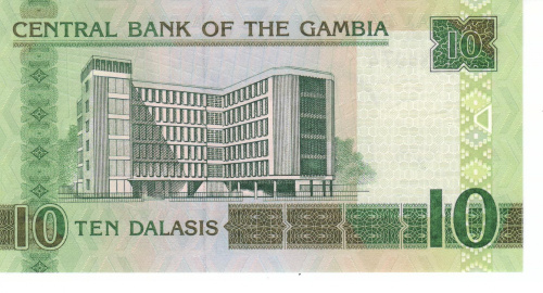 фото Гамбия 10 даласи 2013 UNC (P26)