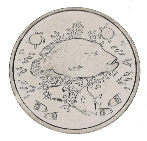 фото Французская Полинезия 20 франков 2021 UNC Рыбы