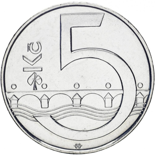 фото Чехия 5 крон 2015 UNC