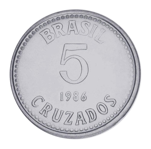 фото Бразилия 5 крузадо 1986 AU-UNC