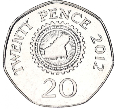 фото Гернси 20 пенсов 2012 UNC