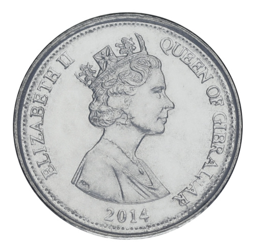 фото Гибралтар 5 пенсов 2014 UNC