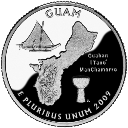 фото США 25 центов (квотер) 2009 D «Штаты и территории - Гуам» UNC (KM#447)