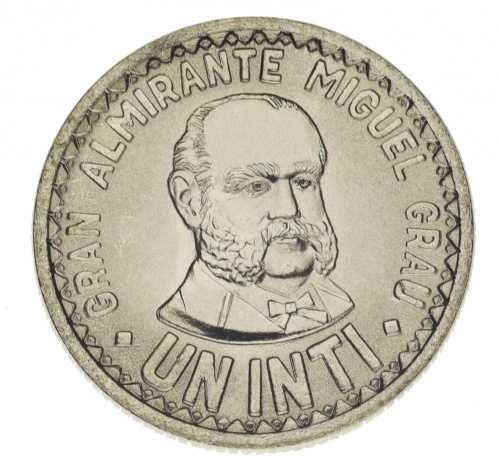 фото Перу 1 инти 1988 VF-AU