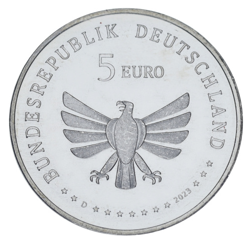 фото Германия 5 евро 2023 UNC Насекомое - Бабочка