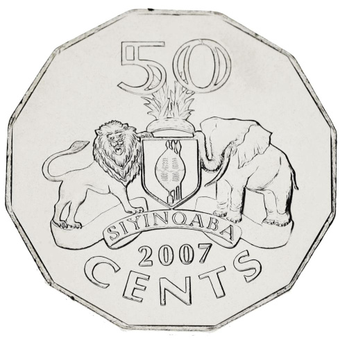 фото Свазиленд 50 центов 2007 UNC
