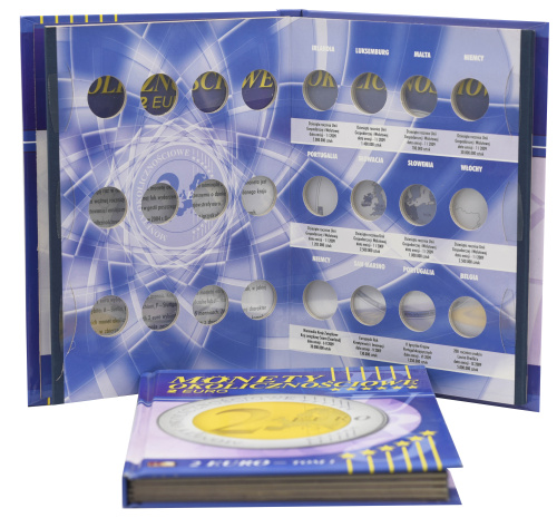 фото Альбом для монет евро до 2009 года включительно. 2 тома